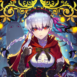 This is a pixiv picture whose title is ウソ概念礼装『ハロウィン・ホラーナイト』.