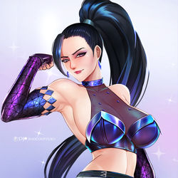 This is a pixiv picture whose title is KDA Swimsuit Collection : KAISA.