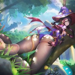 This is a pixiv picture whose title is 莫娜小树林~.