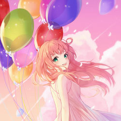 This is a pixiv picture whose title is 風船.