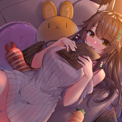 This is a pixiv picture whose title is どんな本を読みますか？.