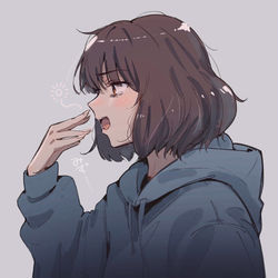 This is a pixiv picture whose title is 久美子は不機嫌.