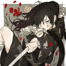 This is a pixiv picture whose title is 散.