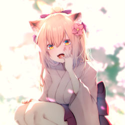 This is a pixiv picture whose title is 「こっちにおいでよー！」.