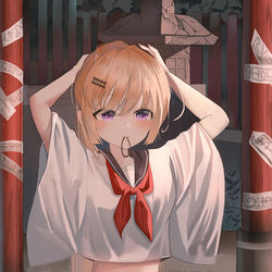 This is a pixiv picture whose title is JK♥.
