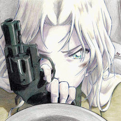 This is a pixiv picture whose title is 手負いのベルモット.