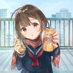 This is a pixiv picture whose title is 『そんなとこいたら風邪ひいちゃうよ…？』.
