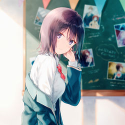 This is a pixiv picture whose title is 『三角の距離は限りないゼロ６』.