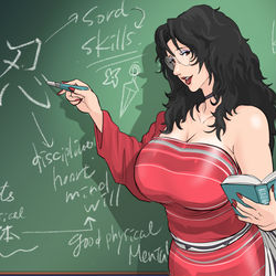 This is a pixiv picture whose title is Teacher Kurenai Part 1.