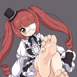 This is a pixiv picture whose title is 邪神ちゃんドロップキック.