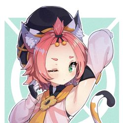 This is a pixiv picture whose title is 原神 ディオナ.