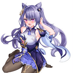 This is a pixiv picture whose title is 黑褲襪強無敵.