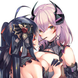 This is a pixiv picture whose title is 大鳳(μ兵装)&ローン(μ兵装).