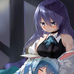 This is a pixiv picture whose title is 月兎物語.