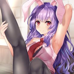 This is a pixiv picture whose title is 「そんな目で見てると、狂わせちゃうよ？」.