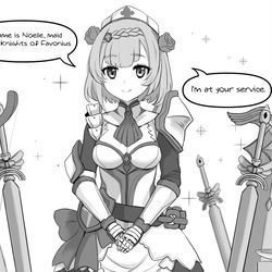 This is a pixiv picture whose title is To Teyvat! #1 - Underrated Maid.