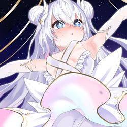 This is a pixiv picture whose title is ステージ上でだんだん気持ちよくなってきちゃったル・マラン.