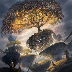This is a pixiv picture whose title is Razorverge Thicket from Magic:tG.