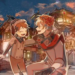 This is a pixiv picture whose title is Reunion.