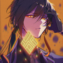 This is a pixiv picture whose title is 鍾離さん（らくがき）.