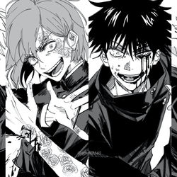 This is a pixiv picture whose title is 呪術廻戦 LOG.
