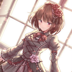 This is a pixiv picture whose title is ゴシックドレスの少女.