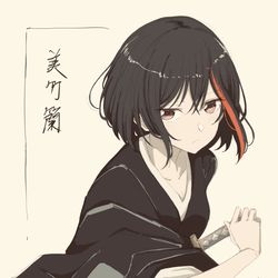 This is a pixiv picture whose title is 美竹蘭.