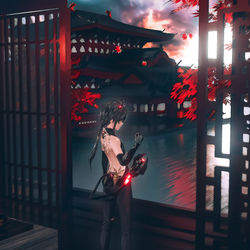 This is a pixiv picture whose title is 常羽.