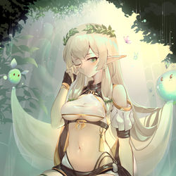 This is a pixiv picture whose title is 精灵.