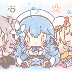 This is a pixiv picture whose title is ほろふぁいぶドール👅♌☃️🥟🎪.