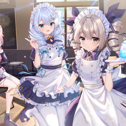 This is a pixiv picture whose title is 咖啡厅.