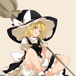 This is a pixiv picture whose title is ドロワ魔理沙.