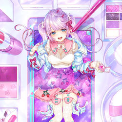 This is a pixiv picture whose title is かわいいをつくってる💕.