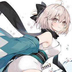 This is a pixiv picture whose title is 沖田さん.