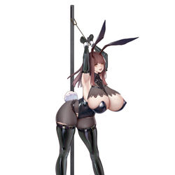 This is a pixiv picture whose title is 兔女郎手办.