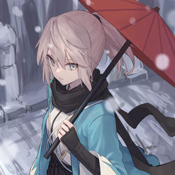 This is a pixiv picture whose title is 沖田総司.