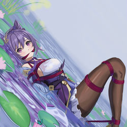 This is a pixiv picture whose title is keqing.