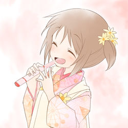 This is a pixiv picture whose title is 「コンフリクトガール」七五三.