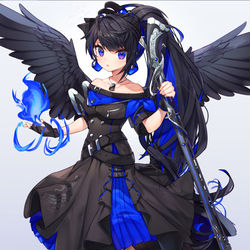 This is a pixiv picture whose title is カラスちゃん.