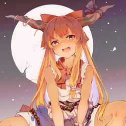 This is a pixiv picture whose title is 萃香.