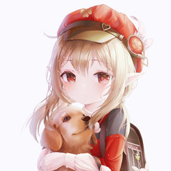 This is a pixiv picture whose title is “我和狗狗都在等你~”.