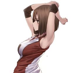 This is a pixiv picture whose title is ストレッチ.
