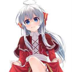 This is a pixiv picture whose title is ふみふみするイレイナちゃん！！.