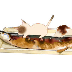 This is a pixiv picture whose title is さんま.