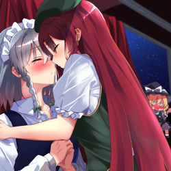 This is a pixiv picture whose title is おさぼり門番.