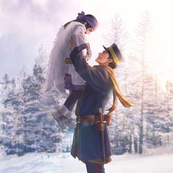This is a pixiv picture whose title is はやくおろせッ.
