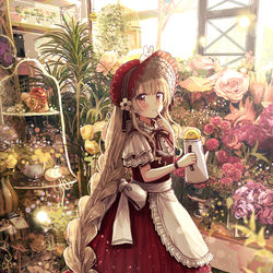 This is a pixiv picture whose title is いたずら姫と秘密の花園.