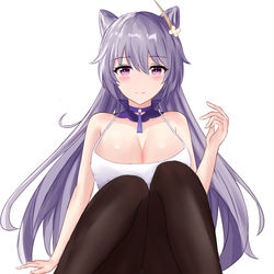This is a pixiv picture whose title is 刻晴.