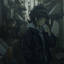 This is a pixiv picture whose title is < ， >.