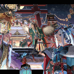 This is a pixiv picture whose title is 陰陽師redesign logs.